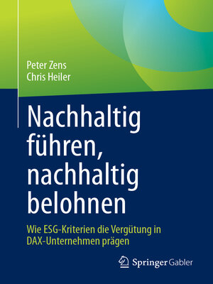cover image of Nachhaltig führen, nachhaltig belohnen